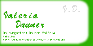 valeria dauner business card